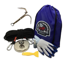 Load image into Gallery viewer, Kratos 1350 Extra Wide Single Sided Neodymium Classic Magnet Fishing Kit - Kratos Magnetics LLC
