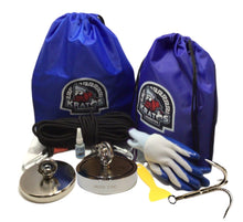 Load image into Gallery viewer, Kratos 1350 Single Sided and Kratos 2700 Double Sided Neodymium Classic Magnet Fishing Bundle - Kratos Magnetics LLC