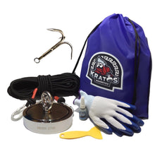 Load image into Gallery viewer, Kratos 2700 Double Sided Neodymium Classic Magnet Fishing Kit - Kratos Magnetics LLC