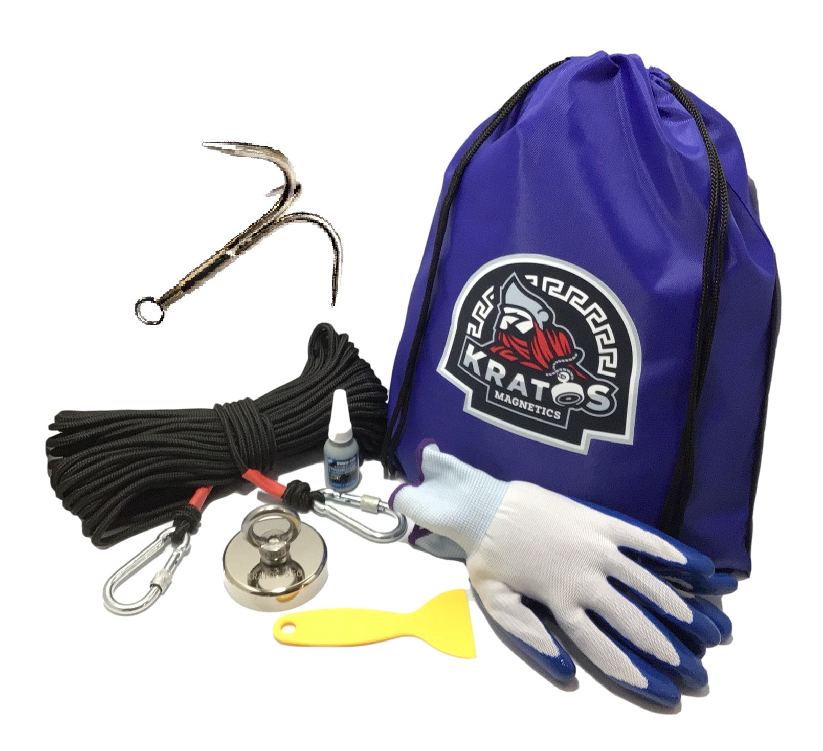 550/1100 LB Fishing Magnet Kit Strong Pull Force kit set