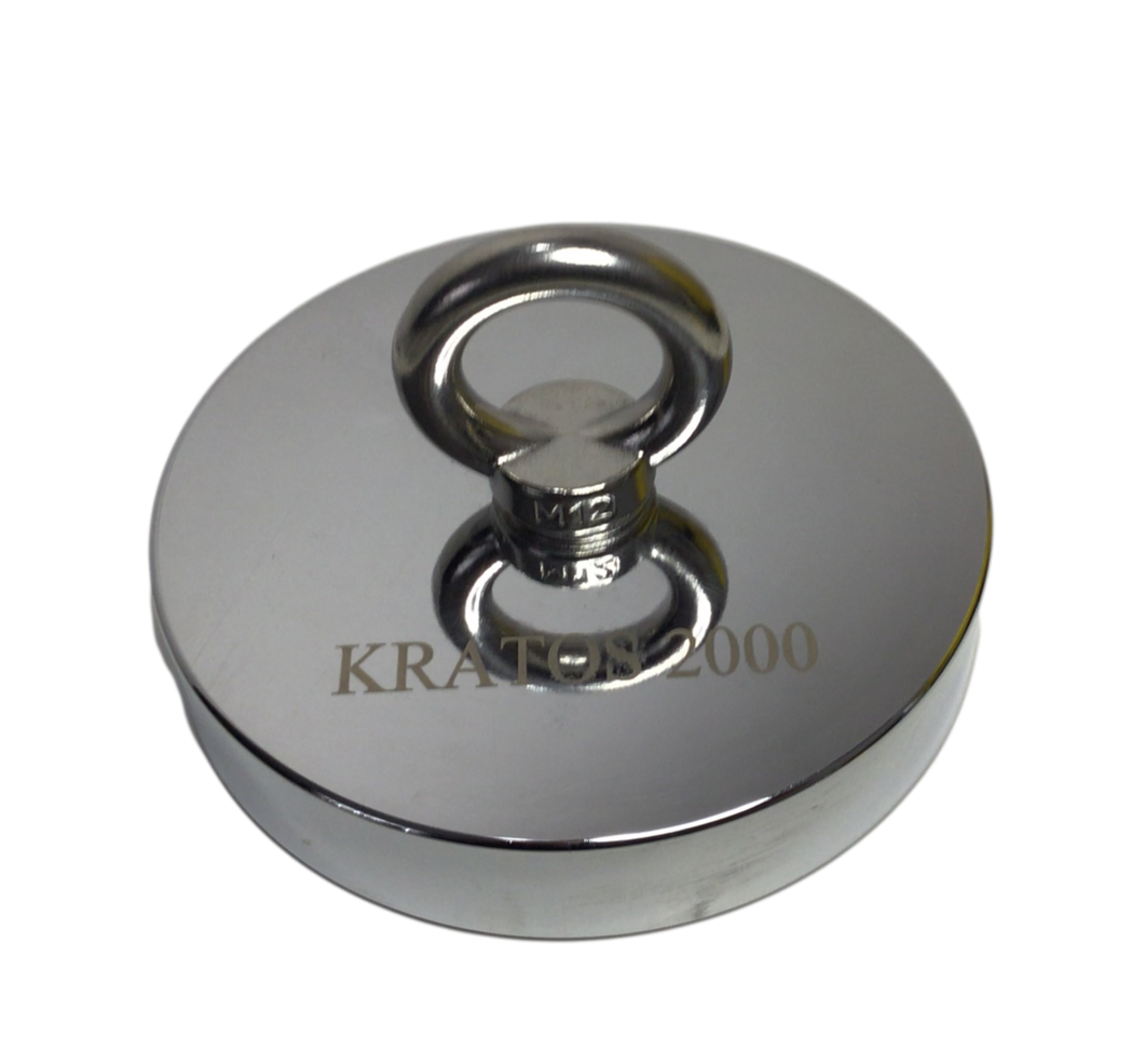 Kratos 2000 Single Sided Neodymium Fishing Magnet - Kratos Magnetics LLC